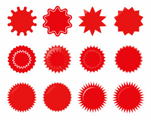 red paint splashes set