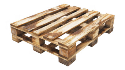 Wooden pallet in an transparent form with natural textures and patterns