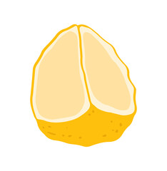 Lemon fruit icon, citrus fruit, mandarin, juicy fruit party