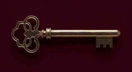 Minimalist Key Design with Metallic Shine Security and Access Control Concept for Digital Authentication and Privacy Protection