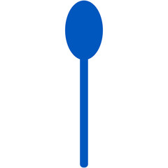 blue silhouette spoon icon