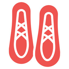 Ballet Shoes Vector Icons