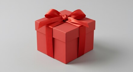 Red Gift Box Vector Icon for E-Commerce and Special Occasion Graphics