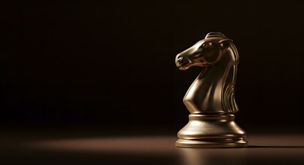 Minimalist Chess Knight Piece Strategy and Intellect Concept for Game Theory and Critical Thinking Development