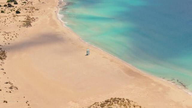 Greece Peloponnese Elafonisos Island Simos Beach Drone Footage