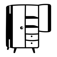 A sketchy style icon showing toilet
