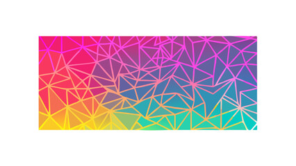 Neon Geometric Abstract Vector Background with Vibrant Fill