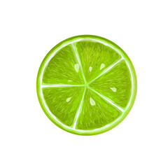 lime slices without background
