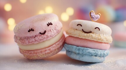  Cute kawaii macarons