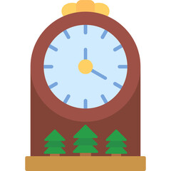Christmas Clock Icon