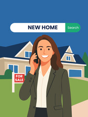 real estate discovery property search concept new home search realtor