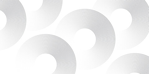 Abstract gold circle lines on dark background. Geometric stripe line art design. Vector illustration, eps10.