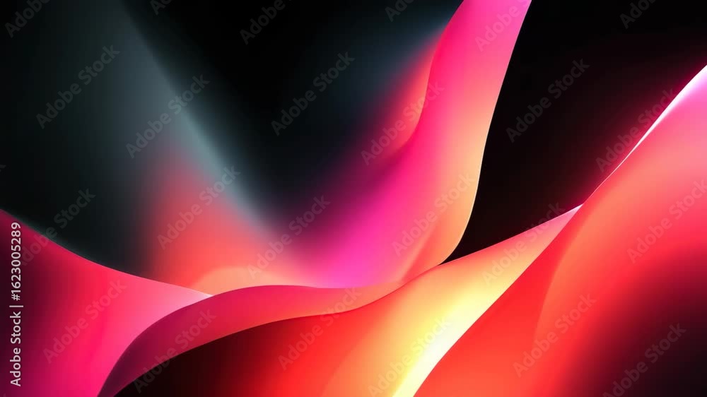 Poster abstract vibrant digital wave motion background in pink and red colors for modern tech animation and
