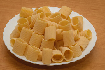 Mezzi Paccheri Pasta Before Cooking