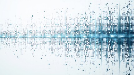 Digital data stream blue glow image