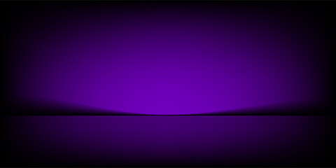Studio interior with carbon fiber texture. Modern carbon fiber textured purple black interior with light. Background for mounting, product placement. Vector background, template, mockup