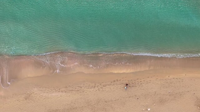 Greece Peloponnese Elafonisos Island Simos Beach Drone Footage
