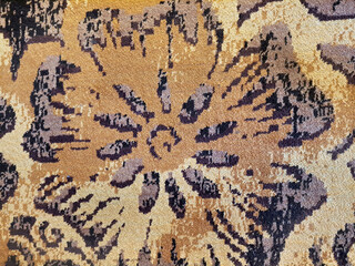Carpet rug design with abstract flower floral and leaves pattern. Custom bespoke carpet in various...