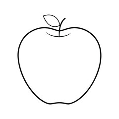 red apple vector illustration