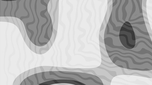 Blue Denim Warm Greys Dynamic abstract background animation featuring evolving shapes with topographic line texture in grayscale tones.