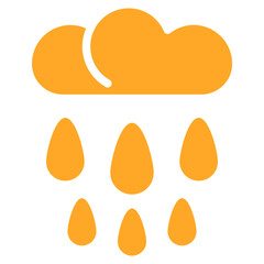 Rainy Clouds Vector Icons