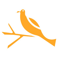 Spring Birds Vector Icons