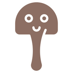 Spring Mushroom Vector Icons