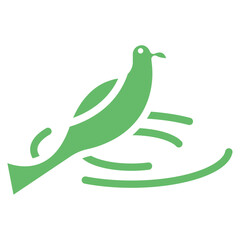 Brids in Nest Vector Icons
