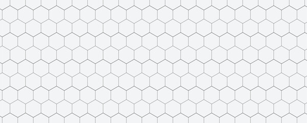 Honeycomb mosaic hexagons background. Black honeycomb on a white background. Plain hexagon grid with bold cells. Hexagon cells. EPS vector illustration