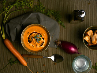 Golden Harmony: Carrot and Ginger Soup