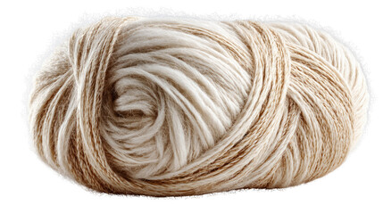 Tangled Yarn ball: A close-up view captures a detailed and artful display of a twisted yarn ball, showcasing various light and shadow