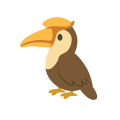 Obraz premium Charming toucan with distinctive casque and beak, perfect for nature themes