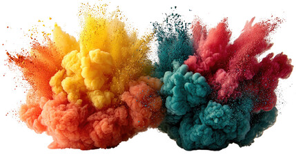 Burst of Colors: A vibrant explosion of vivid colors bursts forth, creating a spectacular visual spectacle filled with energy and artistic flair.