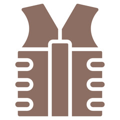 Bulletproof Vest Vector Icons