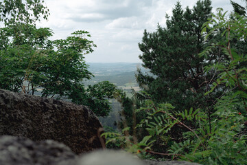  View of Karkonosze Mountains from Sokolik Duży Mountain. Poland