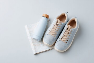 Comfortable sneakers with stylish design, accompanied by sleek w