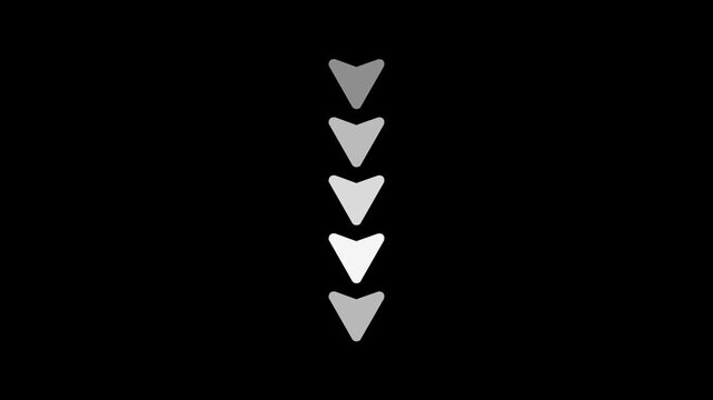 Down Arrow Animation &ndash; Alert and Download Symbol