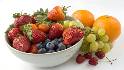 fresh fruit in a bowl