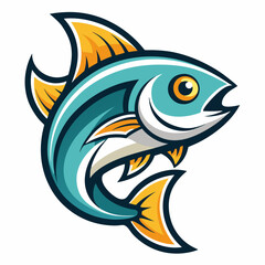 Fototapeta premium Bait Lure Fish Hook Fishing Angler logo design inspiration