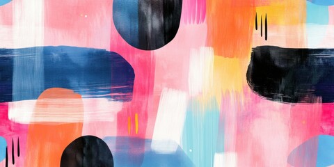 Abstract colorful background art with vibrant brush strokes, modern pattern and creative paint texture, perfect for contemporary decoration or artistic design projects
