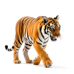 Obraz premium Tiger isolated on white background