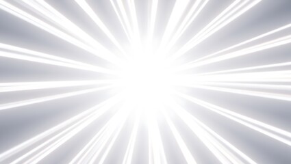 Fototapeta premium A bright, radiant burst of light emanates from the center, creating a dynamic and energetic abstract background with glowing rays and beams, suggesting speed and power