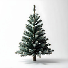 Christmas tree isolated on white background