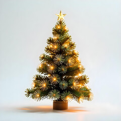 Christmas tree isolated on white background