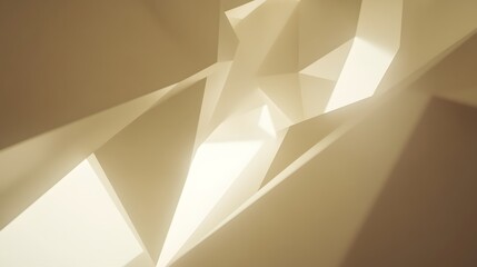 Obraz premium Abstract Beige Geometric Shapes Light Shadow Background