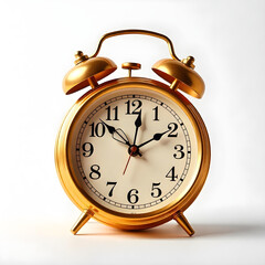 alarm clock isolated on white background