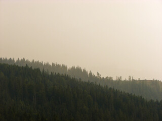 sunrise in the mountains