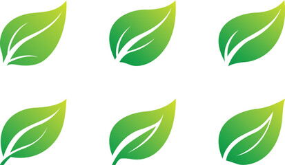 Leaf Set – Collection of Green Leaves, Botanical and Nature Elements