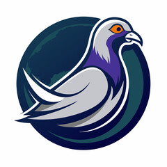 Obraz premium Vector illustration in simple hand drawn and linocut style - natural print, poster or logo design template - spring illustration - birds