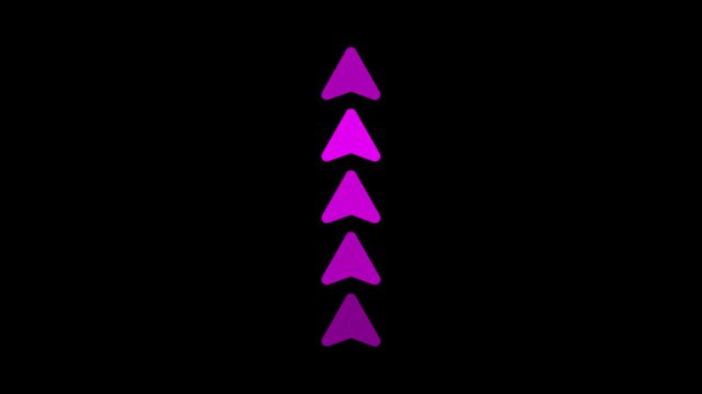 Up Arrow Graphic Loop &ndash; Flow and Progress Indicator Upward Movement Arrow &ndash; Animated UI Direction